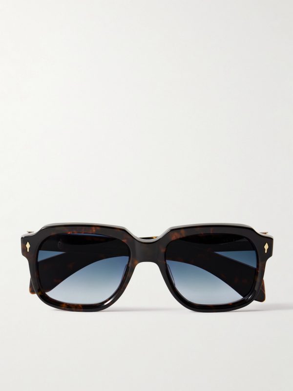 + Union D-Frame Tortoiseshell Acetate and Gold-Tone Sunglasses + Union D-Frame Tortoiseshell Acetate and Gold-Tone Sunglasses