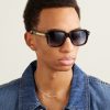+ Union D-Frame Tortoiseshell Acetate and Gold-Tone Sunglasses - OU + Union D-Frame Tortoiseshell Acetate and Gold-Tone Sunglasses - OU