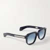 + Union D-Frame Acetate and Silver-Tone Sunglasses - FR