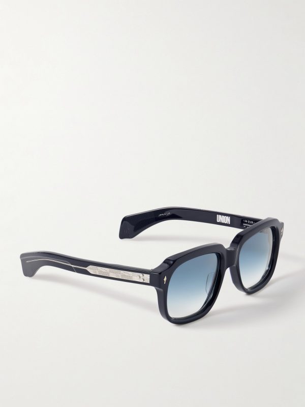 + Union D-Frame Acetate and Silver-Tone Sunglasses - FR