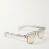 + Union D-Frame Acetate and Silver-Tone Sunglasses - FR + Union D-Frame Acetate and Silver-Tone Sunglasses - FR