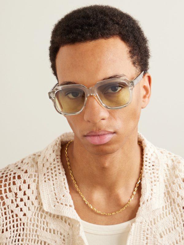 + Union D-Frame Acetate and Silver-Tone Sunglasses - OU + Union D-Frame Acetate and Silver-Tone Sunglasses - OU