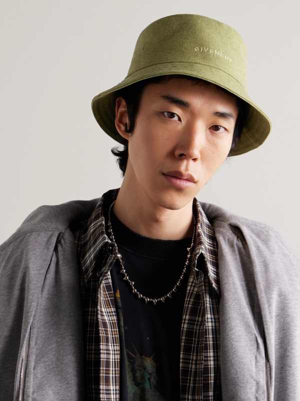 Logo-Embroidered Cotton-Canvas Bucket Hat - OU Logo-Embroidered Cotton-Canvas Bucket Hat - OU