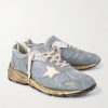 Running Dad Distressed Rubber and Leather-Trimmed Mesh and Suede Sneakers - FR Running Dad Distressed Rubber and Leather-Trimmed Mesh and Suede Sneakers - FR
