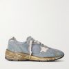 Running Dad Distressed Rubber and Leather-Trimmed Mesh and Suede Sneakers Running Dad Distressed Rubber and Leather-Trimmed Mesh and Suede Sneakers