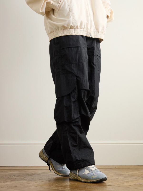 Running Dad Distressed Rubber and Leather-Trimmed Mesh and Suede Sneakers - OU Running Dad Distressed Rubber and Leather-Trimmed Mesh and Suede Sneakers - OU