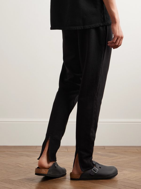 Heavyweight Structured-Fleece Cotton-Jersey Sweatpants - BK Heavyweight Structured-Fleece Cotton-Jersey Sweatpants - BK