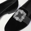 Carlton Crystal-Embellished Grosgrain-Trimmed Velvet Loafers - CU