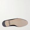 Carlton Crystal-Embellished Grosgrain-Trimmed Velvet Loafers - E1