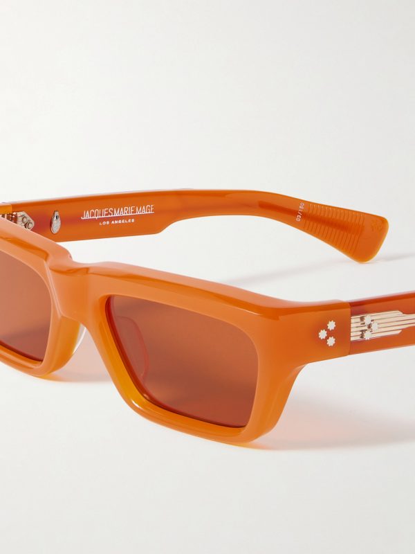 Rush Rectangular-Frame Acetate Sunglasses - CU Rush Rectangular-Frame Acetate Sunglasses - CU