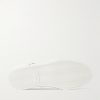 Elliot Leather-Trimmed Logo-Print Canvas Slip-On Sneakers - E1