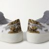 Printed Canvas Slip-On Sneakers - CU Printed Canvas Slip-On Sneakers - CU