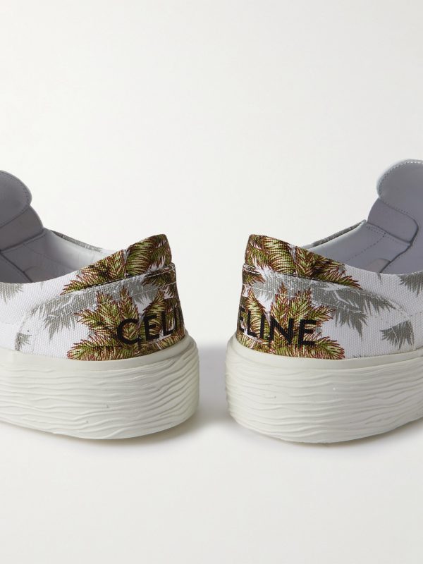 Printed Canvas Slip-On Sneakers - CU Printed Canvas Slip-On Sneakers - CU