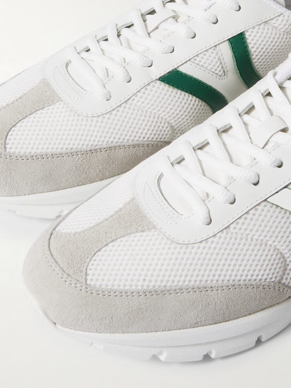 CR-01 Suede-Trimmed Leather and Mesh Sneakers - CU CR-01 Suede-Trimmed Leather and Mesh Sneakers - CU