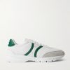 CR-01 Suede-Trimmed Leather and Mesh Sneakers CR-01 Suede-Trimmed Leather and Mesh Sneakers