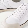 AS-01 Rubber-Trimmed Logo-Print Cracked-Leather Sneakers - CU