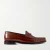 Logo-Detailed Leather Loafers Logo-Detailed Leather Loafers