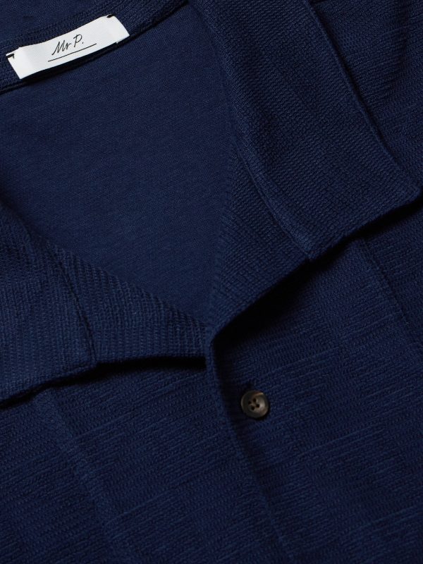 Jacquard-Knit Cotton Shirt - CU Jacquard-Knit Cotton Shirt - CU