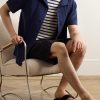 Jacquard-Knit Cotton Shirt - OU Jacquard-Knit Cotton Shirt - OU