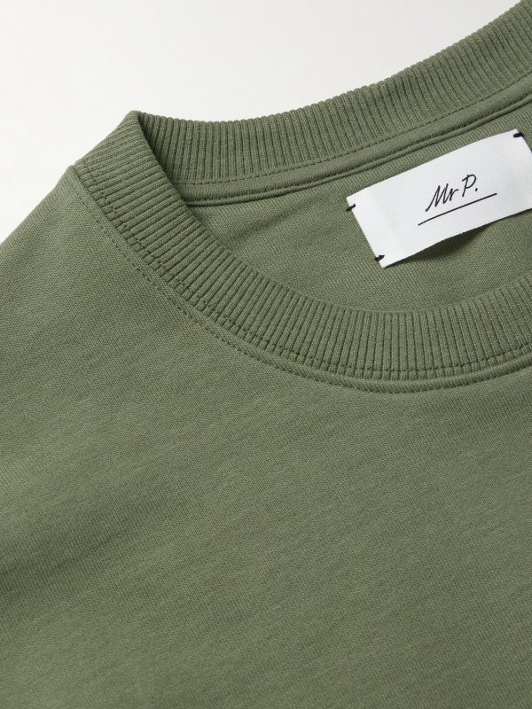 Cotton-Blend Jersey Sweatshirt - CU Cotton-Blend Jersey Sweatshirt - CU