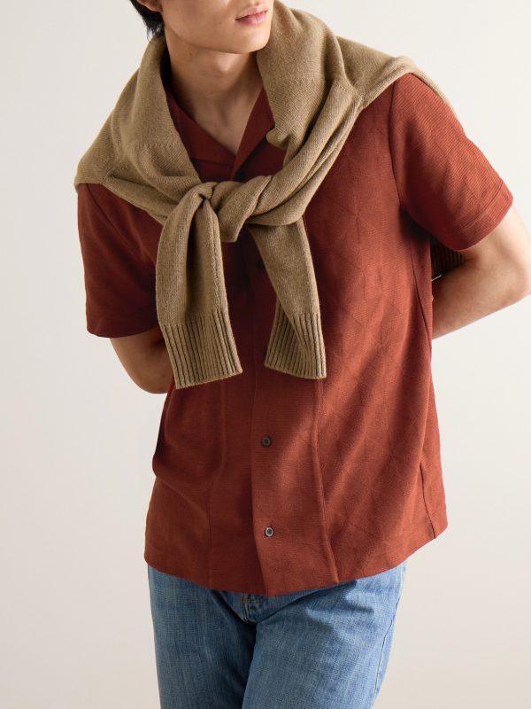 Jacquard-Knit Cotton Shirt - FR Jacquard-Knit Cotton Shirt - FR