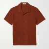 Jacquard-Knit Cotton Shirt Jacquard-Knit Cotton Shirt