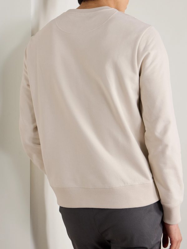 Cotton-Blend Jersey Sweatshirt - BK Cotton-Blend Jersey Sweatshirt - BK