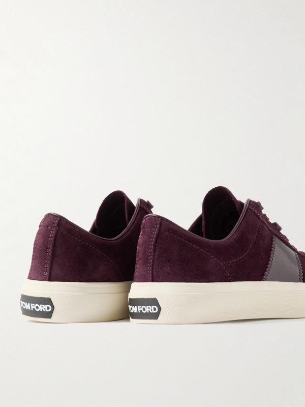 Cambridge Leather-Trimmed Suede Sneakers - BK