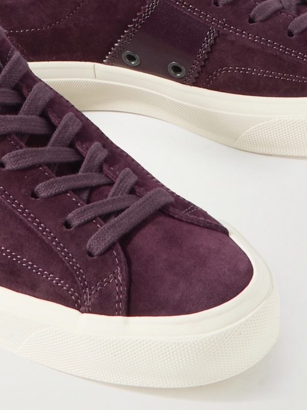 Cambridge Leather-Trimmed Suede Sneakers - CU