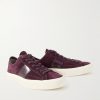 Cambridge Leather-Trimmed Suede Sneakers - FR