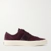 Cambridge Leather-Trimmed Suede Sneakers