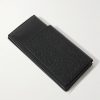 Passport Logo-Debossed Leather Bifold Wallet - BK