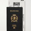 Passport Logo-Debossed Leather Bifold Wallet