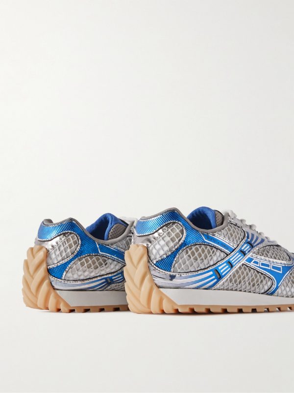 Orbit Metallic Rubber and Mesh Sneakers - BK Orbit Metallic Rubber and Mesh Sneakers - BK