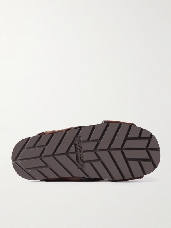 Tarik Intrecciato Suede Sandals - E1