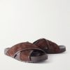Tarik Intrecciato Suede Sandals - FR