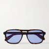Aviator-Style Tortoiseshell Acetate Sunglasses Aviator-Style Tortoiseshell Acetate Sunglasses