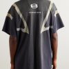 Oversized Logo-Embroidered Cotton-Jersey T-Shirt - BK