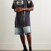 Oversized Logo-Embroidered Cotton-Jersey T-Shirt - OU
