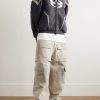 Logo-Embroidered Panelled Cotton-Blend Zip-Up Hoodie - OU Logo-Embroidered Panelled Cotton-Blend Zip-Up Hoodie - OU