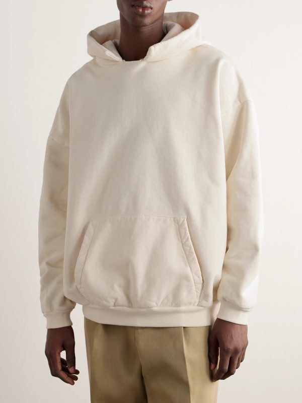 Logo-Appliquéd Cotton-Jersey Hoodie - FR Logo-Appliquéd Cotton-Jersey Hoodie - FR