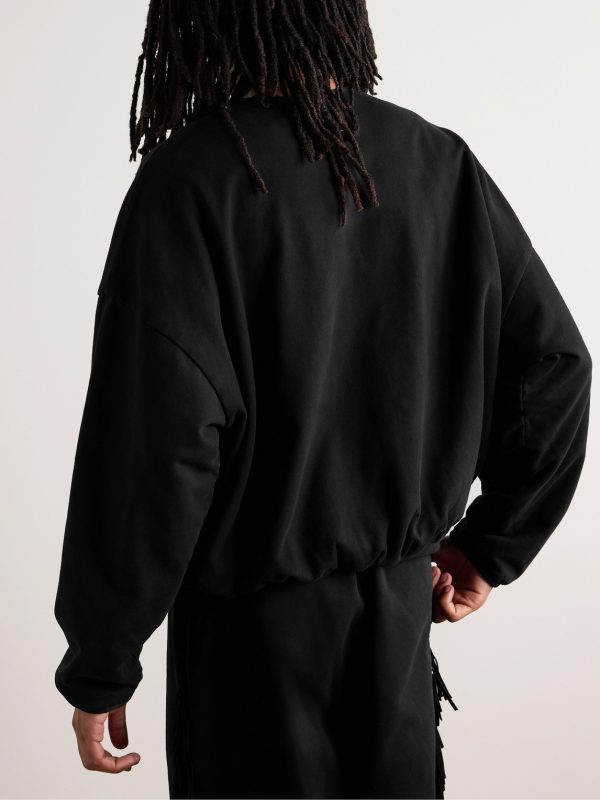 Logo-Appliquéd Cotton-Jersey Sweatshirt - BK