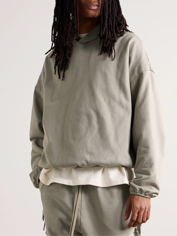 Logo-Appliquéd Cotton-Jersey Hoodie - FR Logo-Appliquéd Cotton-Jersey Hoodie - FR
