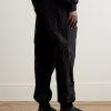 Tapered Logo-Appliquéd Crinkled-Shell Sweatpants - BK Tapered Logo-Appliquéd Crinkled-Shell Sweatpants - BK