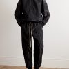 Tapered Logo-Appliquéd Crinkled-Shell Sweatpants - OU Tapered Logo-Appliquéd Crinkled-Shell Sweatpants - OU