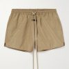 Logo-Appliquéd Crinkled-Shell Drawstring Shorts Logo-Appliquéd Crinkled-Shell Drawstring Shorts