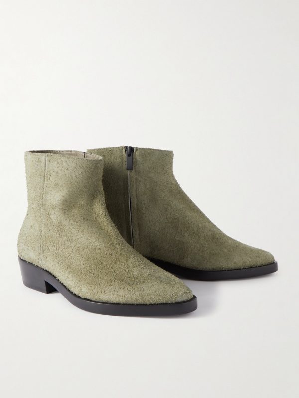 Western Low Suede Ankle Boots - FR