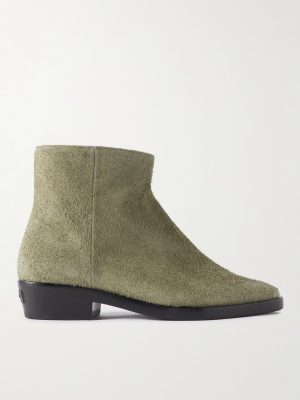 Western Low Suede Ankle Boots Western Low Suede Ankle Boots