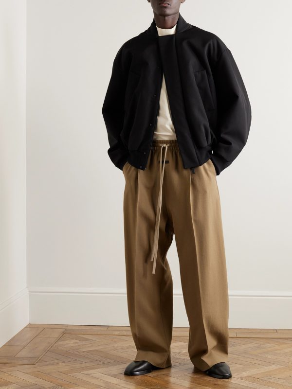 Padded Virgin Wool and Cotton-Blend Twill Bomber Jacket - OU