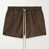 Logo-Appliquéd Crinkled-Shell Drawstring Shorts Logo-Appliquéd Crinkled-Shell Drawstring Shorts
